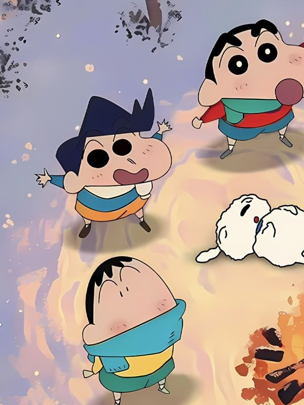 【海外代購】星空 《篝火春日部》蠟筆小新裝飾畫 