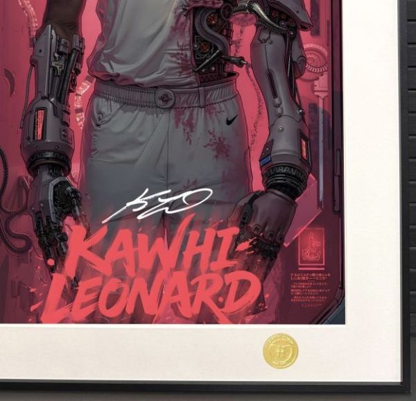 【海外代購】H2 《19戰神卡》NBA科懷倫納德猛龍快船裝飾畫 