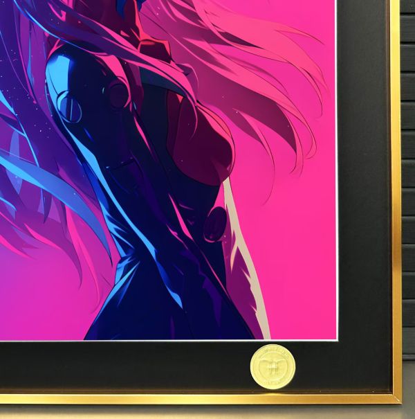 【海外代購】H2 《藍粉明日香》EVA新世紀福音戰士明日香二號機裝飾畫 