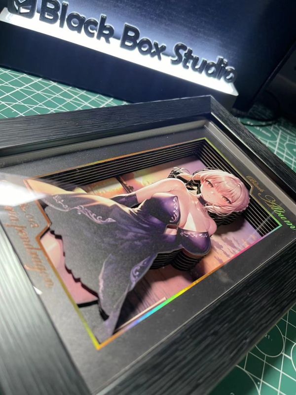 【海外代購】Black Box 黑盒子 桌面超迷你立體相框 BA-013 BBLG-006 阿爾托莉雅·潘德拉貢 