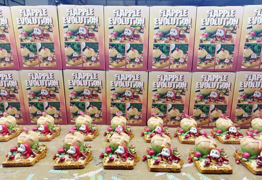 【海外代購】月影殿 蘋果家族的野餐時光 呆火鱷 啃果蟲 蘋裹龍 豐蜜龍 