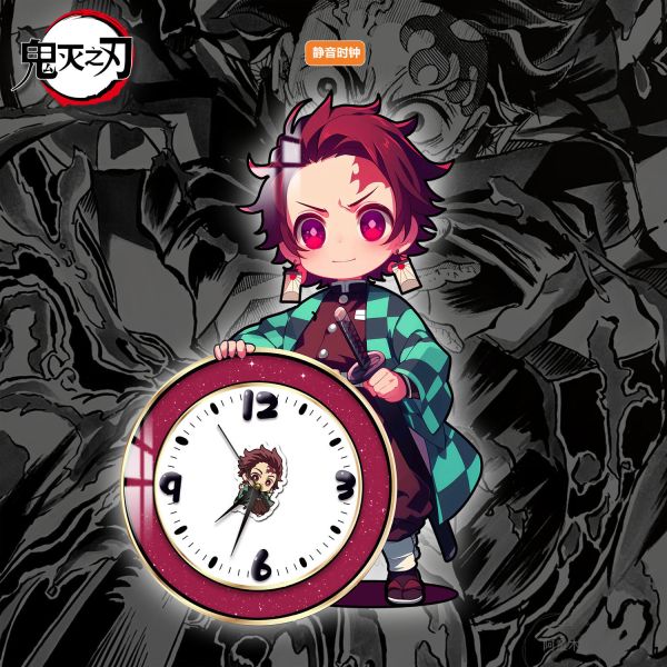 【海外代購】阿喵畫社 炭治郎鐘錶 鬼滅之刃時鐘裝飾畫 