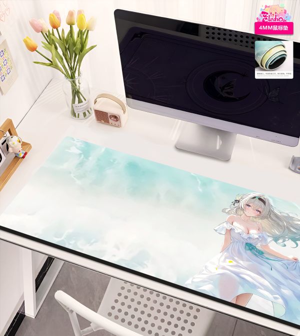 【海外代購】阿喵畫社 起風了 流螢 8k雙聯組合高清裝飾畫 午睡毛毯 書桌掛毯 滑鼠墊 