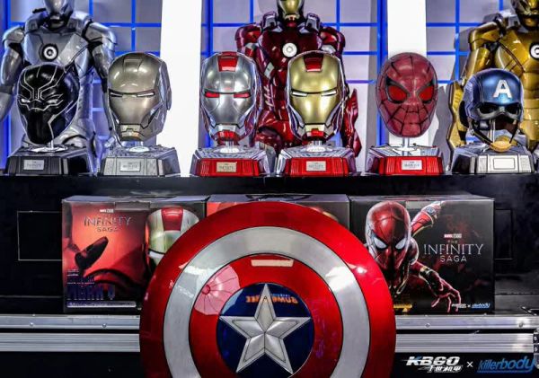 【海外代購】AND Killerbody 千世機甲 迪士尼 漫威 1:1收藏級穿戴 鋼鐵蜘蛛人頭盔 
