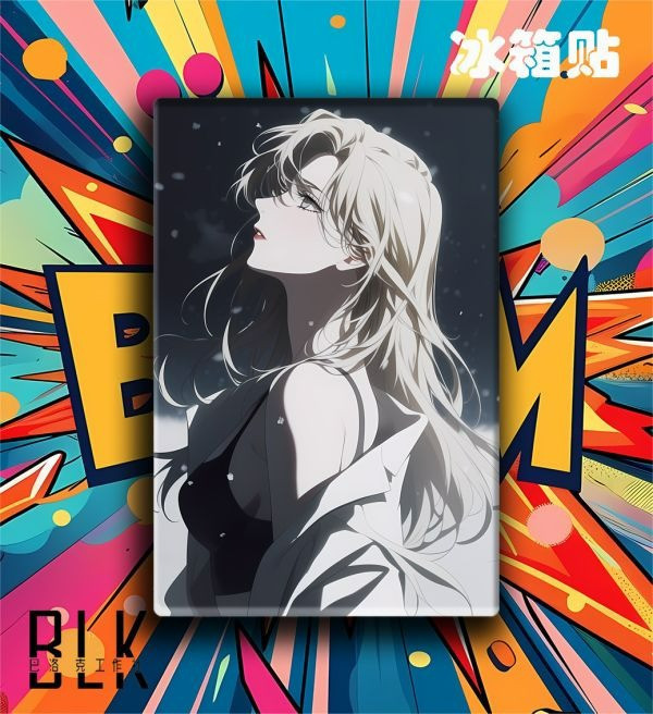 【海外代購】巴洛克 貝姐貝爾摩得苦艾酒名偵探柯南黑衣組織裝飾畫/冰箱貼 