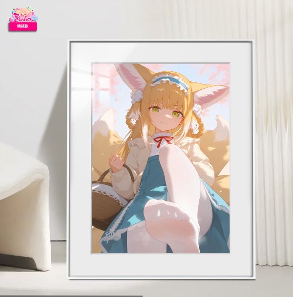 【海外代購】阿喵畫社 鈴蘭 展館級8k超清精裱畫 