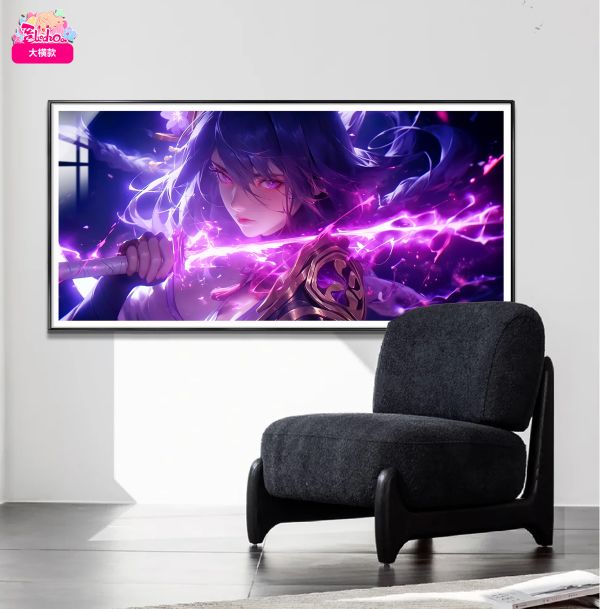 【海外代購】阿喵畫社 絕息 雷電將軍 大橫款超清裝飾畫 