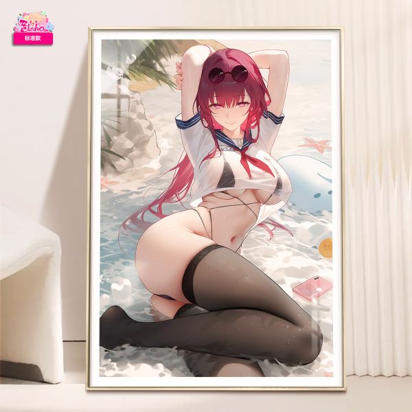 【海外代購】阿喵畫社 海風吹吹 卡芙卡 8k超大超清裝飾畫 