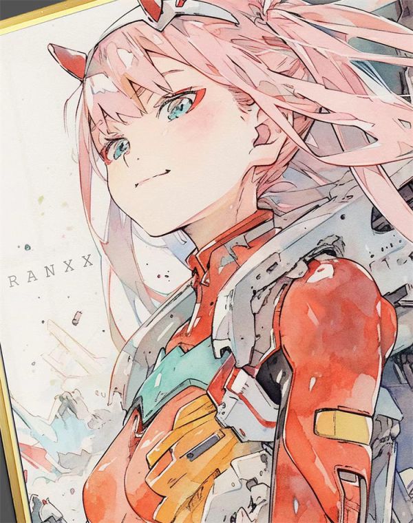 【海外代購】千鳥社 零二國家隊DARLING in the FRANXX裝飾畫 