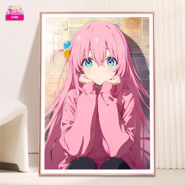 【海外代購】阿喵畫社 孤獨搖滾 波奇醬 後藤一里 超清裝飾畫 滑鼠墊 床頭地墊 