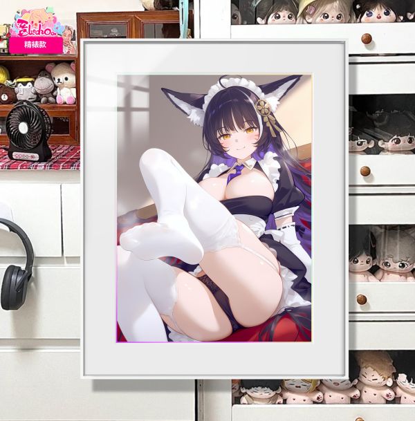 【海外代購】阿喵畫社 羞羞 武藏 展館級8k超清精裱畫 