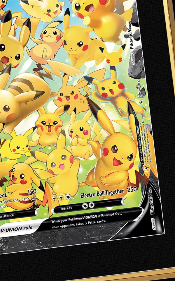 【海外代購】千鳥社 皮卡丘25週年卡牌裝飾畫 