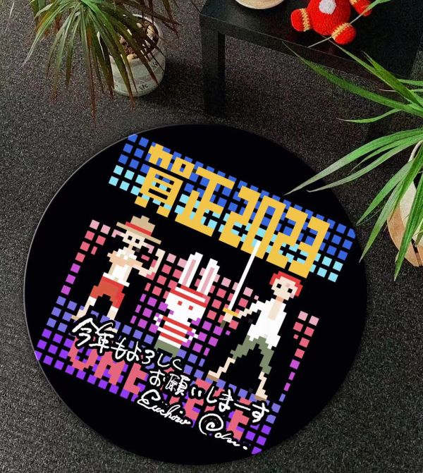 【海外代購】【100CM】千鳥社 海賊王兔年地毯 