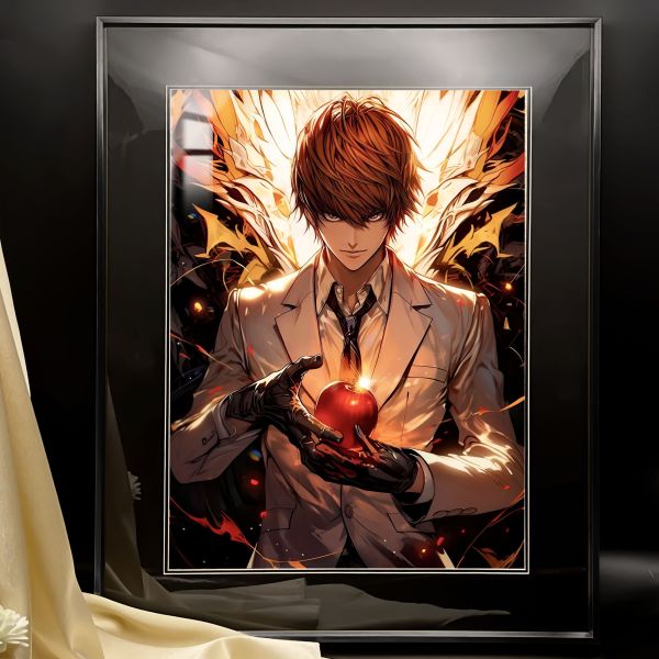 【海外代購】阿喵畫社 夜神月 展館級8k超清精裱畫 