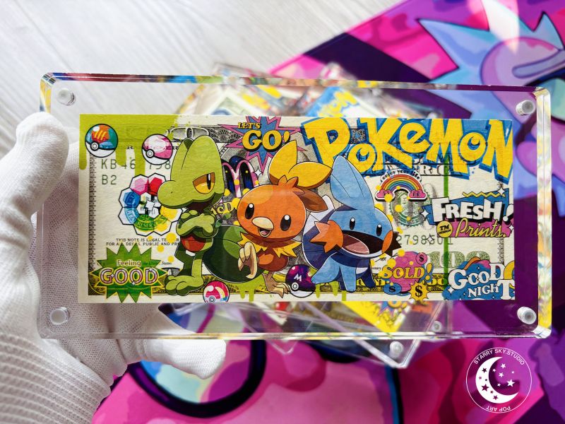 【海外代購】星空 《寶可夢禦三家系列美金磚》寶可夢小火龍傑尼龜妙蛙種子 