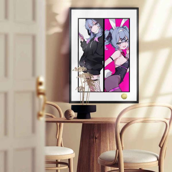 【海外代購】皇呱 《兔子洞》兔子洞初音未來兔女郎週邊裝飾畫 