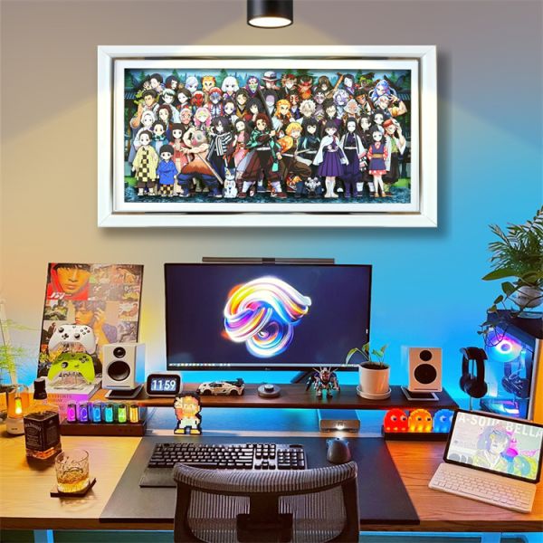 【海外代購】KALA HOME 炭治郎禰豆子九柱十二鬼月全家福裝飾畫01 