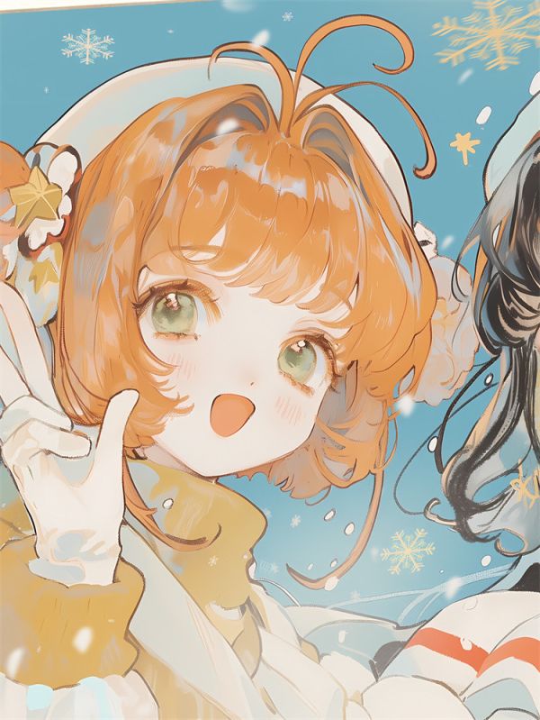 【海外代購】星空 冬日知櫻 裝飾畫 