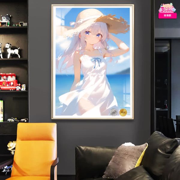 【海外代購】阿喵畫社 魔女之旅 海風吹吹 伊蕾娜 超清裝飾畫 