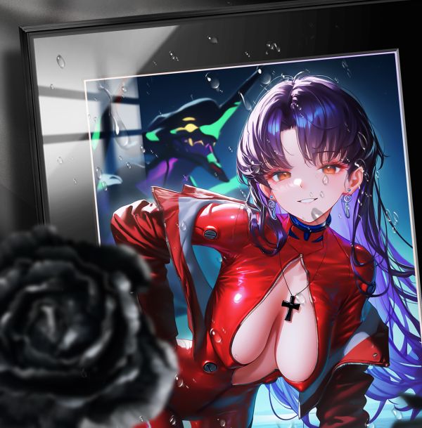 【海外代購】阿喵畫社 EVA 葛城美里 展館級8k超清精裱畫 