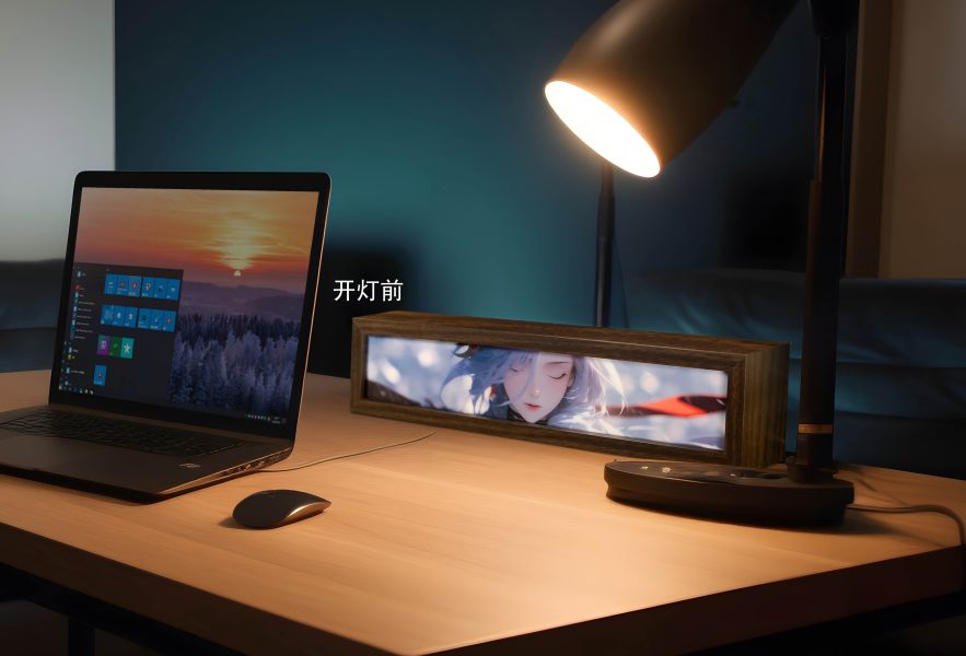 【海外代購】萌萌匠 原神週邊申鶴導燈光裝飾畫二次元週邊掛畫 