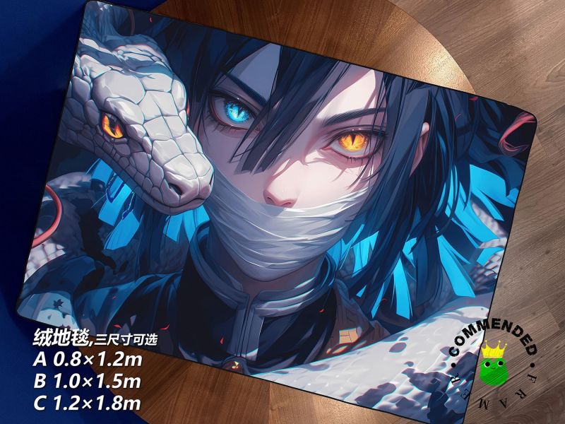 【海外代購】皇呱 《蛇柱伊黑小芭內》 鬼滅之刃鬼殺隊蛇柱異色眼瞳伊黑小芭內週邊裝飾畫 