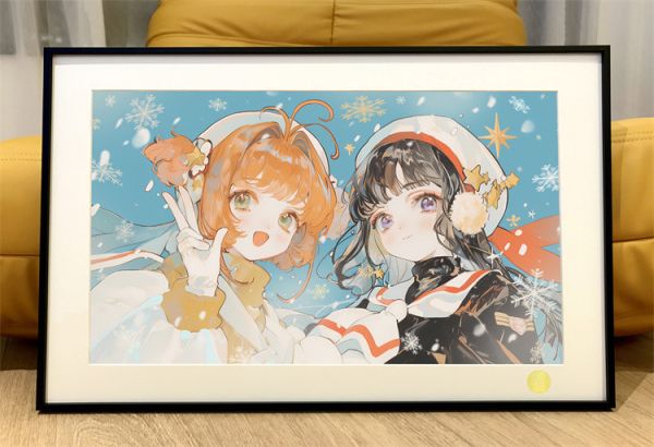 【海外代購】星空 冬日知櫻 裝飾畫 