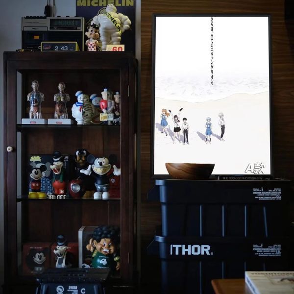 【海外代購】千鳥社 EVA劇場版海報 明日香綾波麗碇真嗣午睡毯地毯裝飾畫 