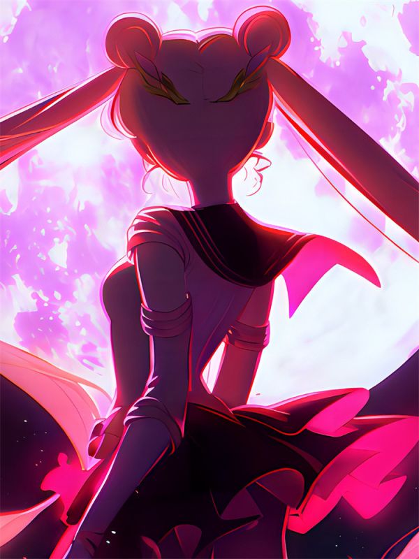 【海外代購】星空 月亮戰士 美少女戰士月野兔水冰月 裝飾畫 