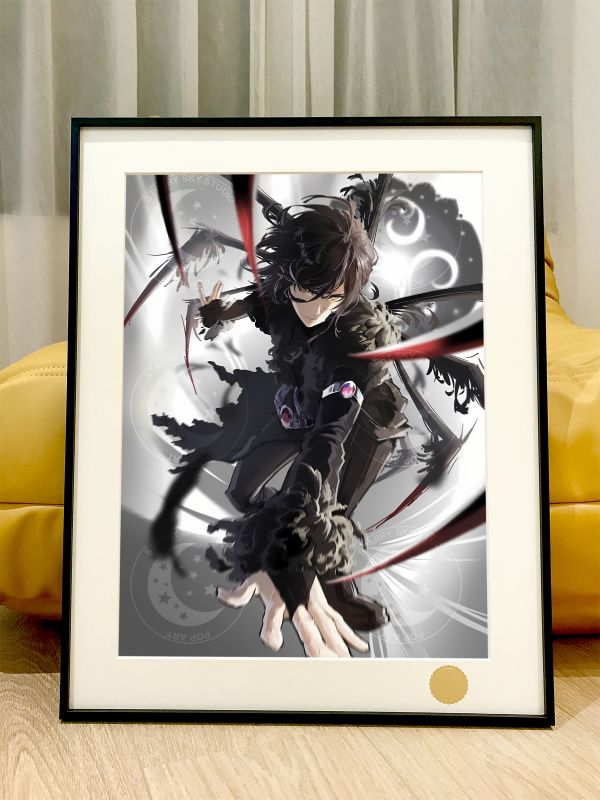 【海外代購】星空《黑化唐三》鬥羅大陸海神裝飾畫 