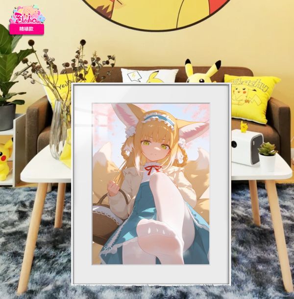 【海外代購】阿喵畫社 鈴蘭 展館級8k超清精裱畫 