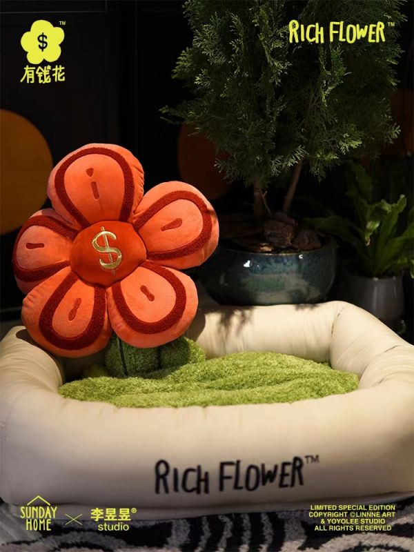 【海外代購】【65CM】SUNDAY HOME Linnne 李昱昱 RICH FLOWER 有錢窩01 