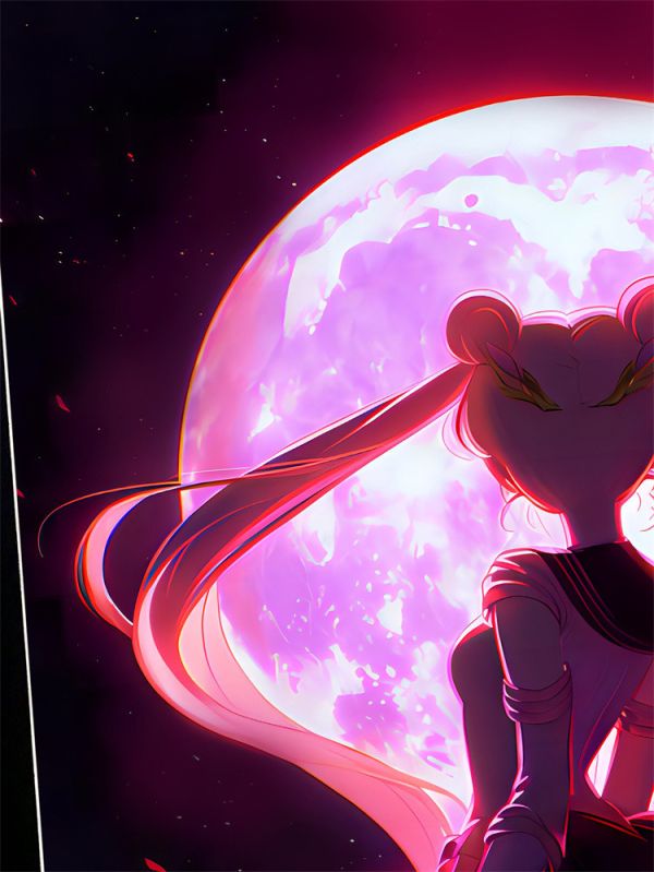 【海外代購】星空 月亮戰士 美少女戰士月野兔水冰月 裝飾畫 