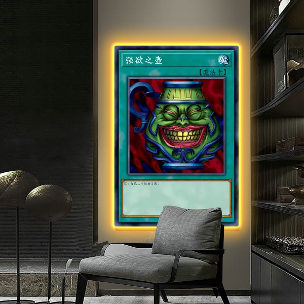 【海外代購】阿喵畫社 黑魔導女孩 超大常亮裝飾燈帶畫 