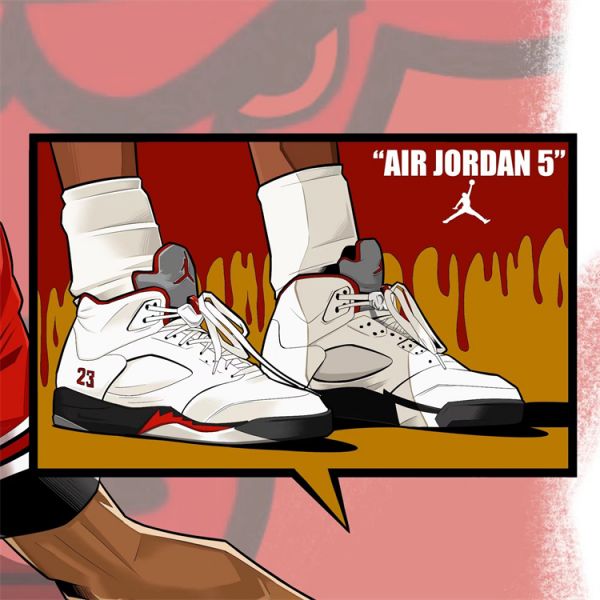 【海外代購】【51*38CM】 星空 喬丹空中漫步 潮流藝術版畫01 