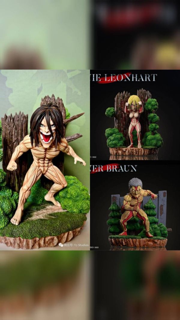 【系列代購】YZ 進擊的巨人系列 九大巨人共鳴 艾倫 女巨人 鎧之巨人 