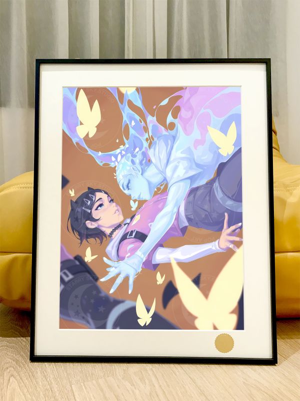 【海外代購】星空 《黃昏》無畏契約永生者VALORANT瓦羅蘭特動畫二次元裝飾畫 