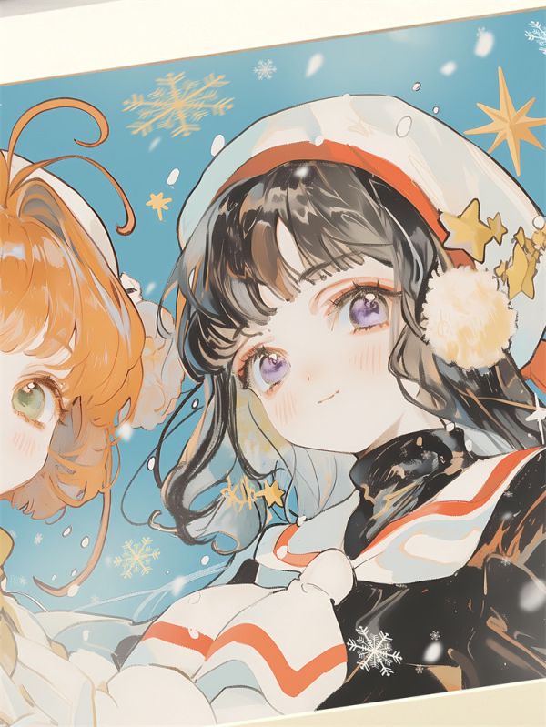 【海外代購】星空 冬日知櫻 裝飾畫 