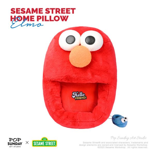 【海外代購】POPSUNDAY 流行週日 芝麻街 芝麻街居家抱枕 