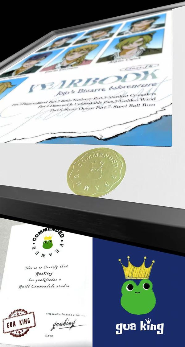 【海外代購】皇呱 JOJO校園年鑑 JOJO 的奇妙冒險裝飾畫 