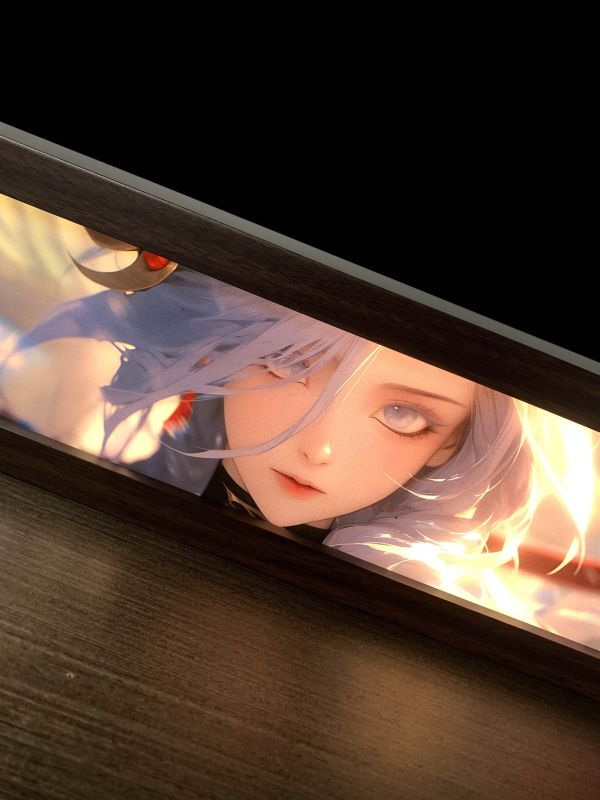 【海外代購】萌萌匠 原神週邊申鶴導燈光裝飾畫二次元週邊掛畫 