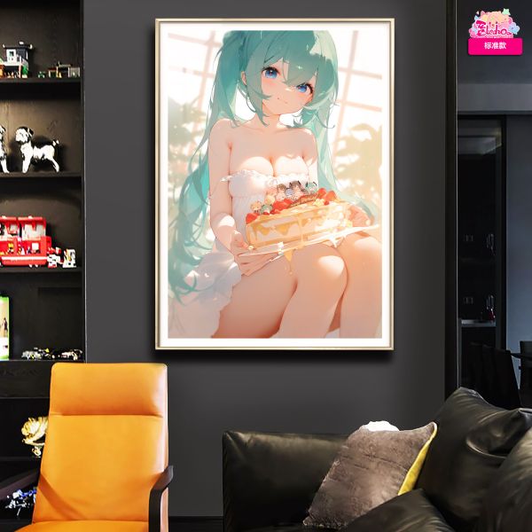 【海外代購】阿喵畫社 生日派對 初音未來 8k超大超清裝飾畫 