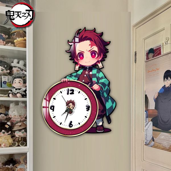 【海外代購】阿喵畫社 炭治郎鐘錶 鬼滅之刃時鐘裝飾畫 