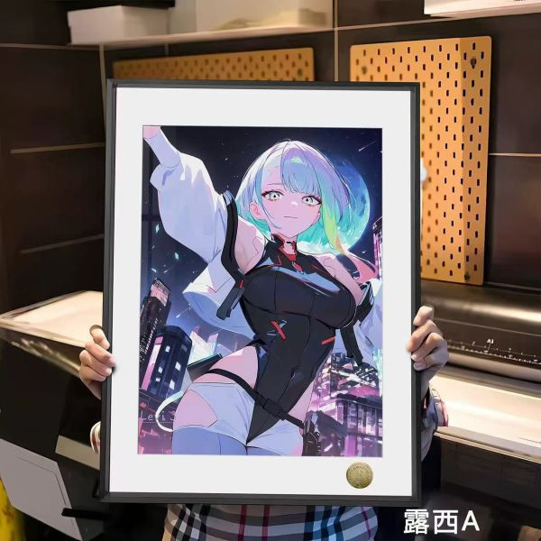 【海外代購】皇呱《賽博朋克露西》賽博朋克邊緣行者露西Lucyna裝飾畫 