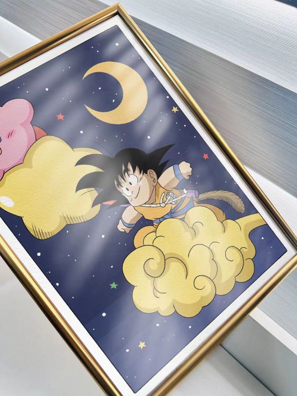 【海外代購】千鳥社 小悟空 星之卡比 七龍珠Kirby 裝飾畫擺台 