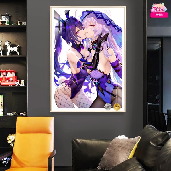 【海外代購】阿喵畫社 黑天鵝與黃泉 8k超大高清裝飾畫 