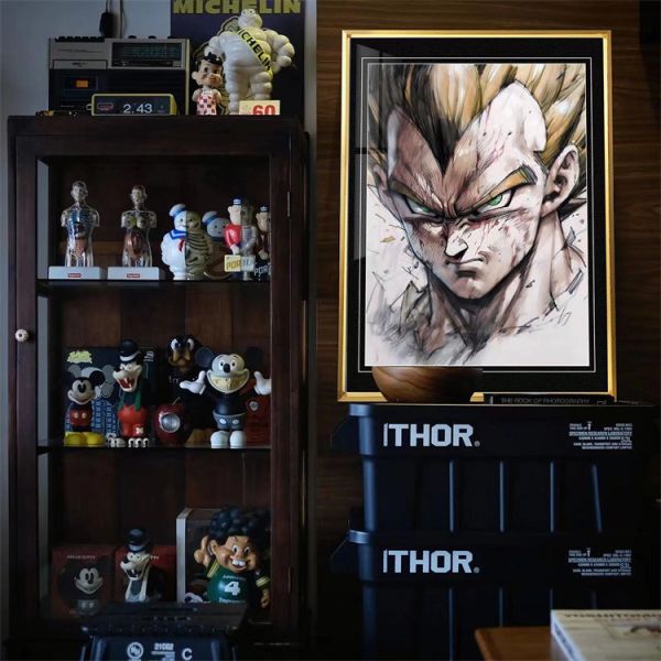 【海外代購】千鳥社 貝吉塔 單人照 超級賽亞人王子 裝飾畫01 