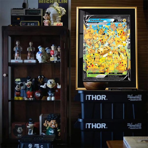 【海外代購】千鳥社 皮卡丘25週年卡牌裝飾畫 