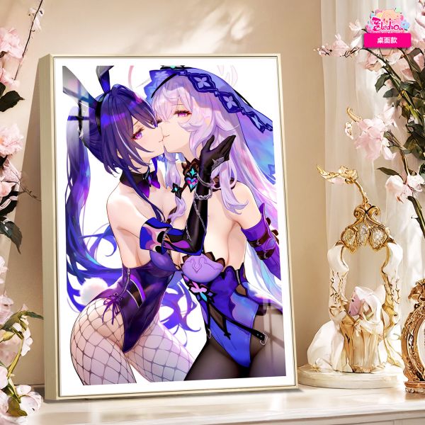 【海外代購】阿喵畫社 黑天鵝與黃泉 8k超大高清裝飾畫 