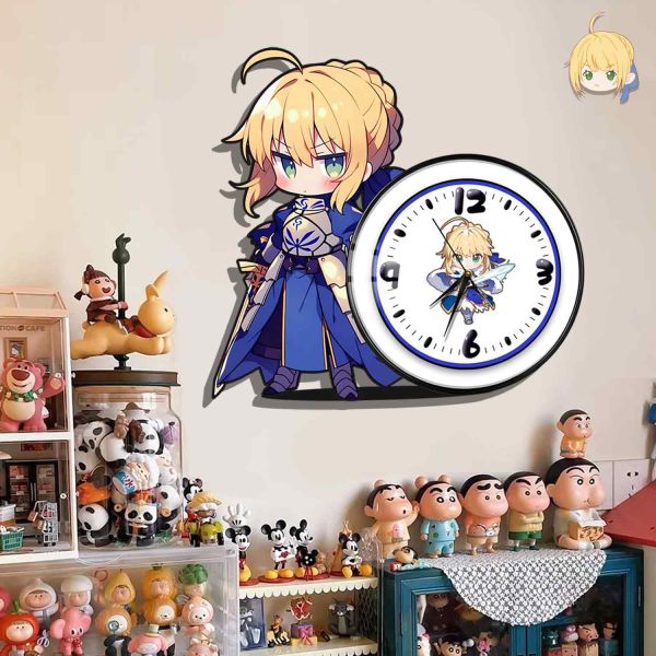 【海外代購】阿喵畫社 萌系吾王 靜音異形時鐘 